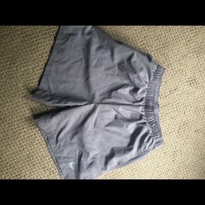 Nike Gray lined athletic/running shorts